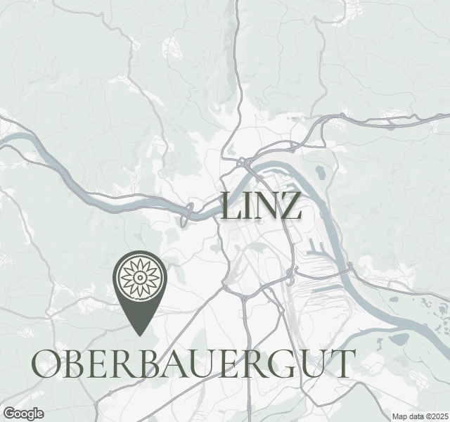 Karte zum Oberbauergut nahe Linz